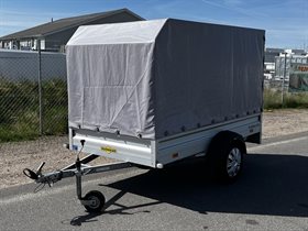 Brugt Humbaur med høj presenning MOMSFRI